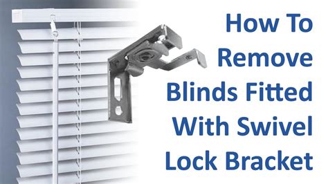 how do you remove mini blinds from metal brackets|removing blinds from mounting bracket.